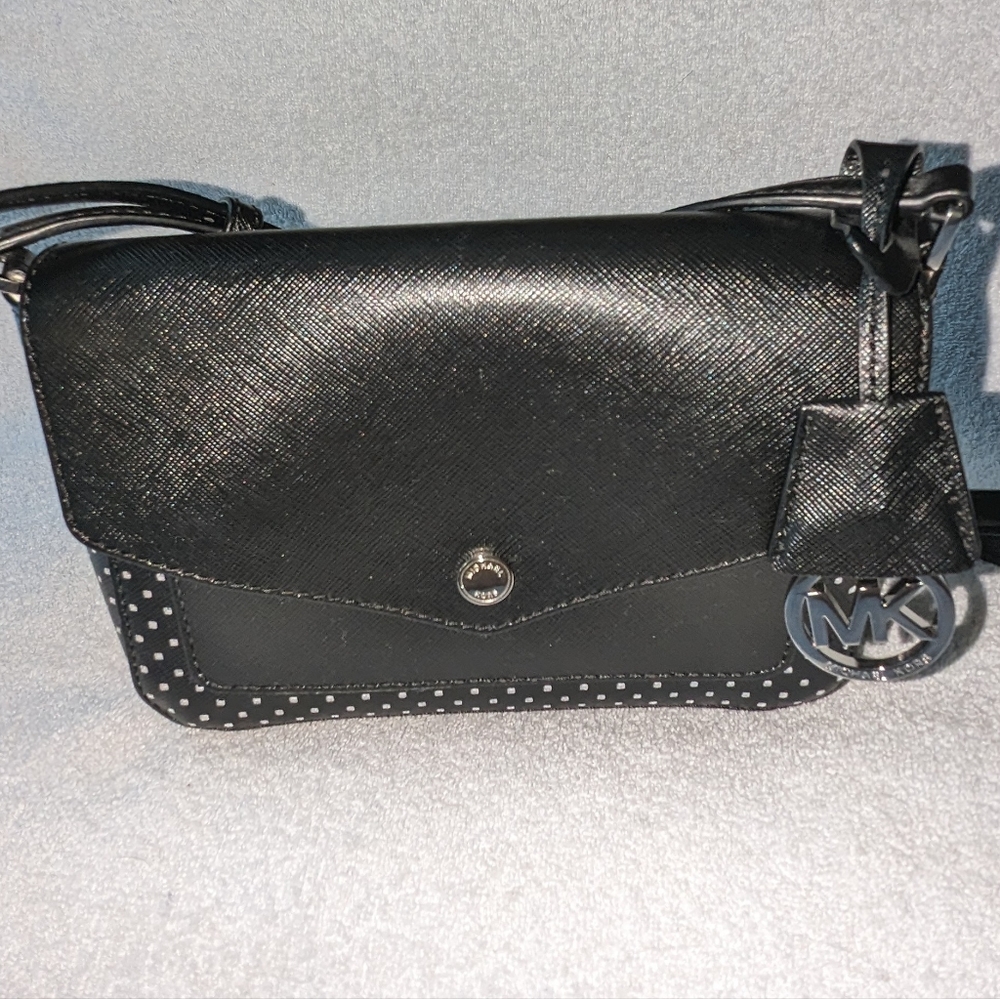 Michael Kors Greenwich small flap crossbody bag.